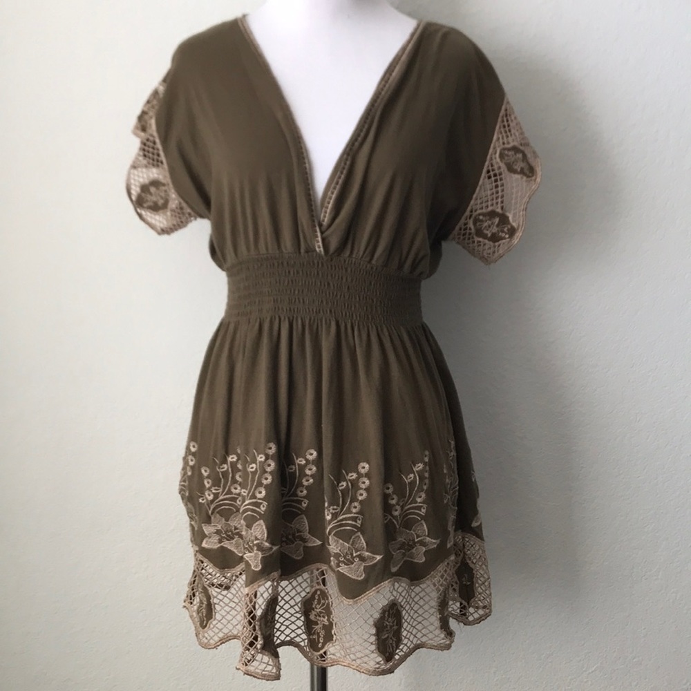 Olive green tunic